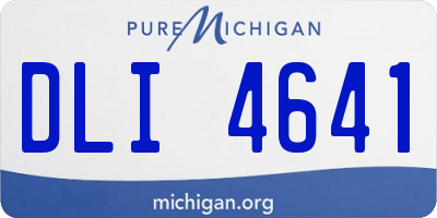 MI license plate DLI4641