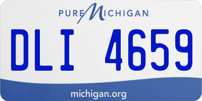 MI license plate DLI4659