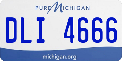 MI license plate DLI4666