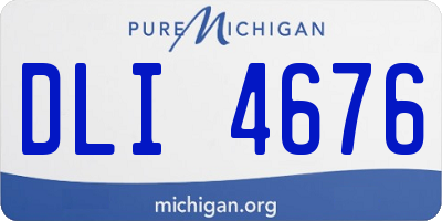 MI license plate DLI4676