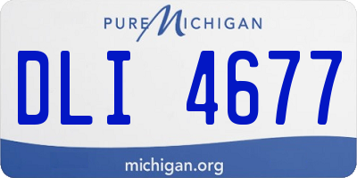 MI license plate DLI4677
