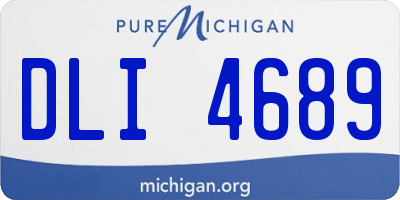 MI license plate DLI4689