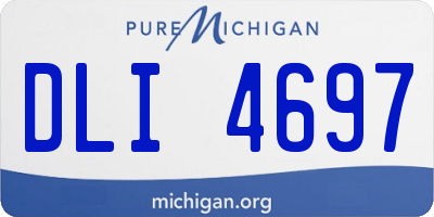 MI license plate DLI4697