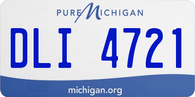 MI license plate DLI4721