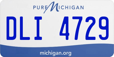 MI license plate DLI4729