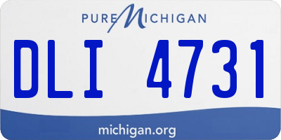 MI license plate DLI4731
