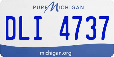 MI license plate DLI4737