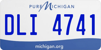 MI license plate DLI4741
