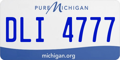 MI license plate DLI4777
