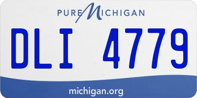 MI license plate DLI4779