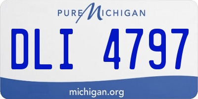 MI license plate DLI4797