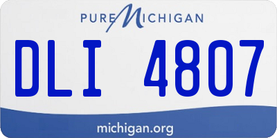 MI license plate DLI4807