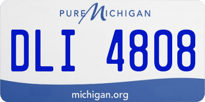 MI license plate DLI4808