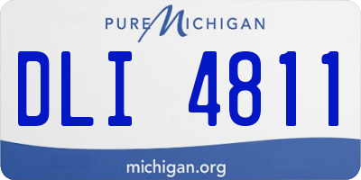 MI license plate DLI4811