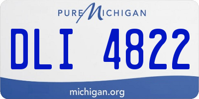 MI license plate DLI4822