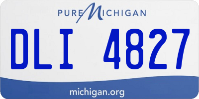 MI license plate DLI4827