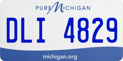MI license plate DLI4829