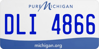 MI license plate DLI4866