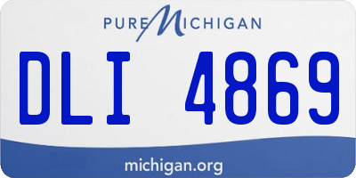 MI license plate DLI4869