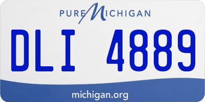 MI license plate DLI4889