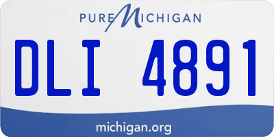 MI license plate DLI4891