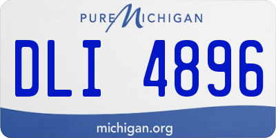MI license plate DLI4896
