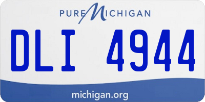 MI license plate DLI4944