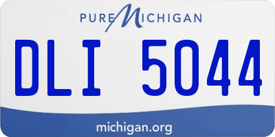 MI license plate DLI5044