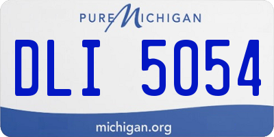 MI license plate DLI5054