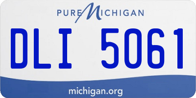 MI license plate DLI5061