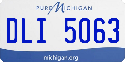 MI license plate DLI5063