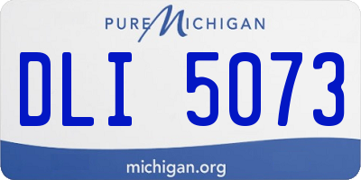 MI license plate DLI5073
