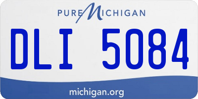 MI license plate DLI5084