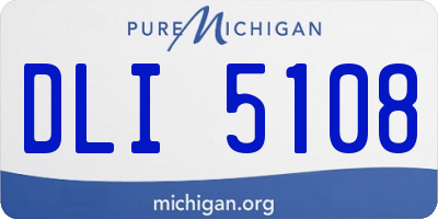 MI license plate DLI5108