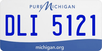 MI license plate DLI5121