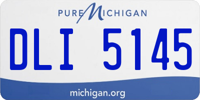 MI license plate DLI5145