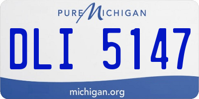 MI license plate DLI5147