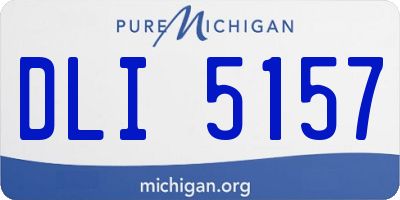 MI license plate DLI5157