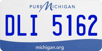 MI license plate DLI5162