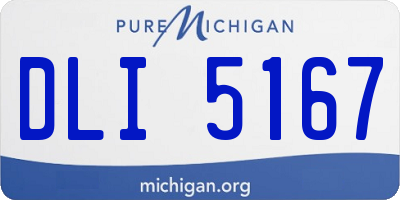 MI license plate DLI5167