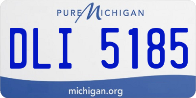 MI license plate DLI5185