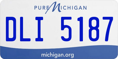 MI license plate DLI5187