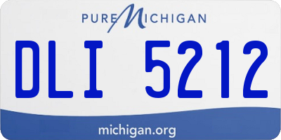 MI license plate DLI5212