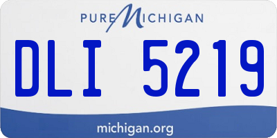 MI license plate DLI5219