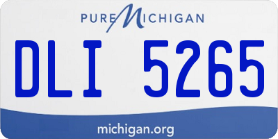 MI license plate DLI5265
