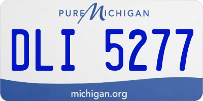MI license plate DLI5277