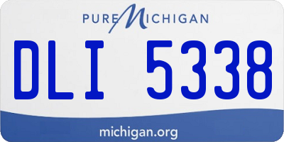 MI license plate DLI5338