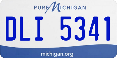 MI license plate DLI5341