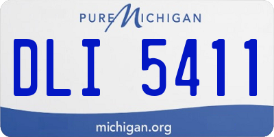 MI license plate DLI5411