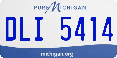 MI license plate DLI5414